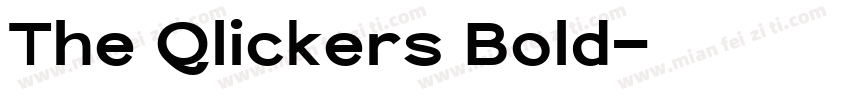 The Qlickers Bold字体转换